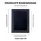 Elegant Charcoal Wood Shadow Box Frame with Acrylic Front - Black Suede Backing, 30 Sizes